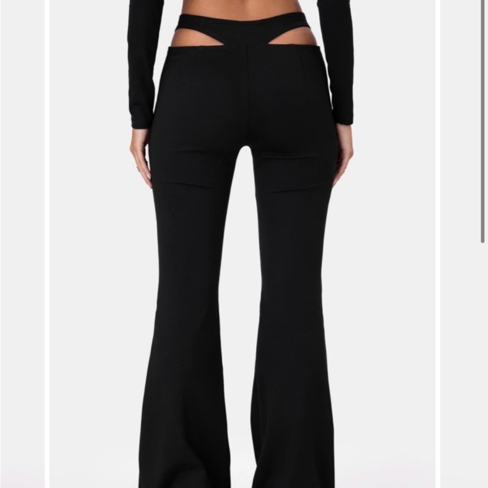 Adika Lion Cut-Out Flared Pants